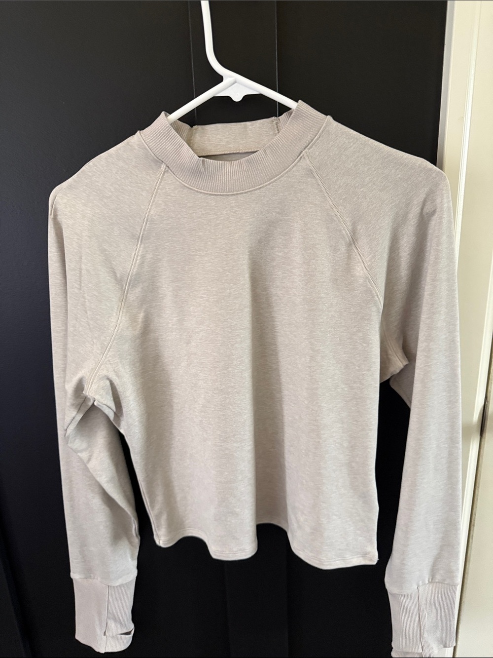 Athleta Stone Mock Neck Long Sleeve Sweatshirt